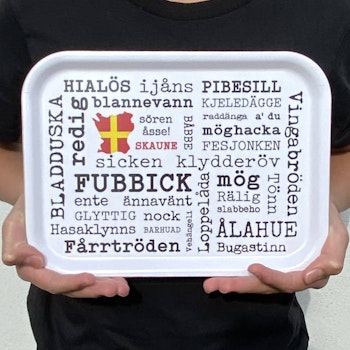 Frukostbricka på skånska, vit