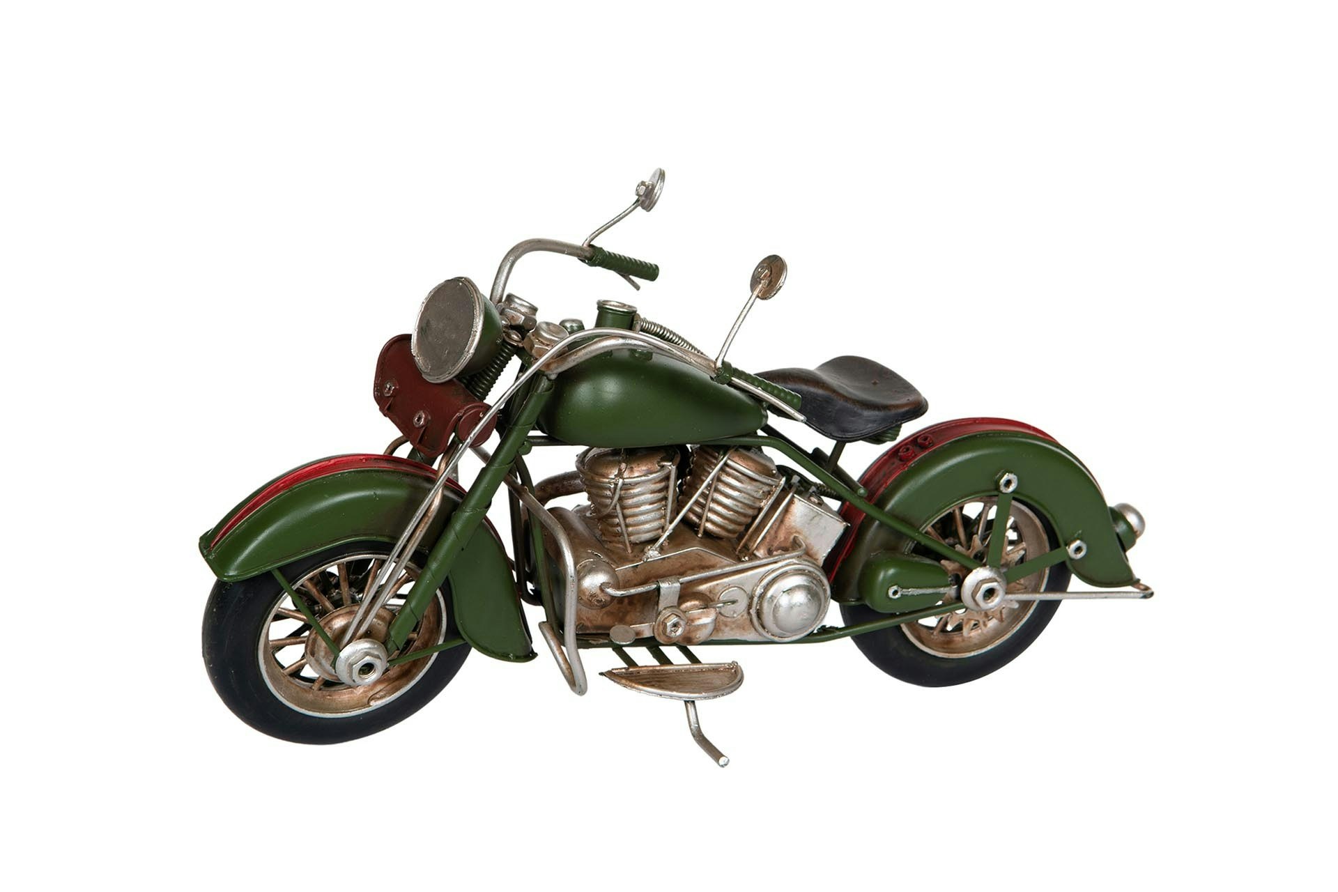 grön retro motorcykel handgjord från a lot dekoration