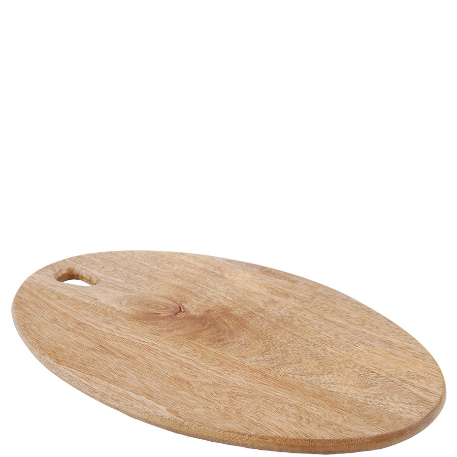 Oval skärbräda av trä