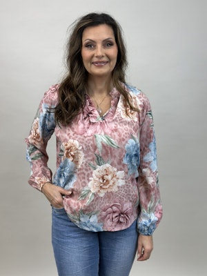 Mönstrad blus