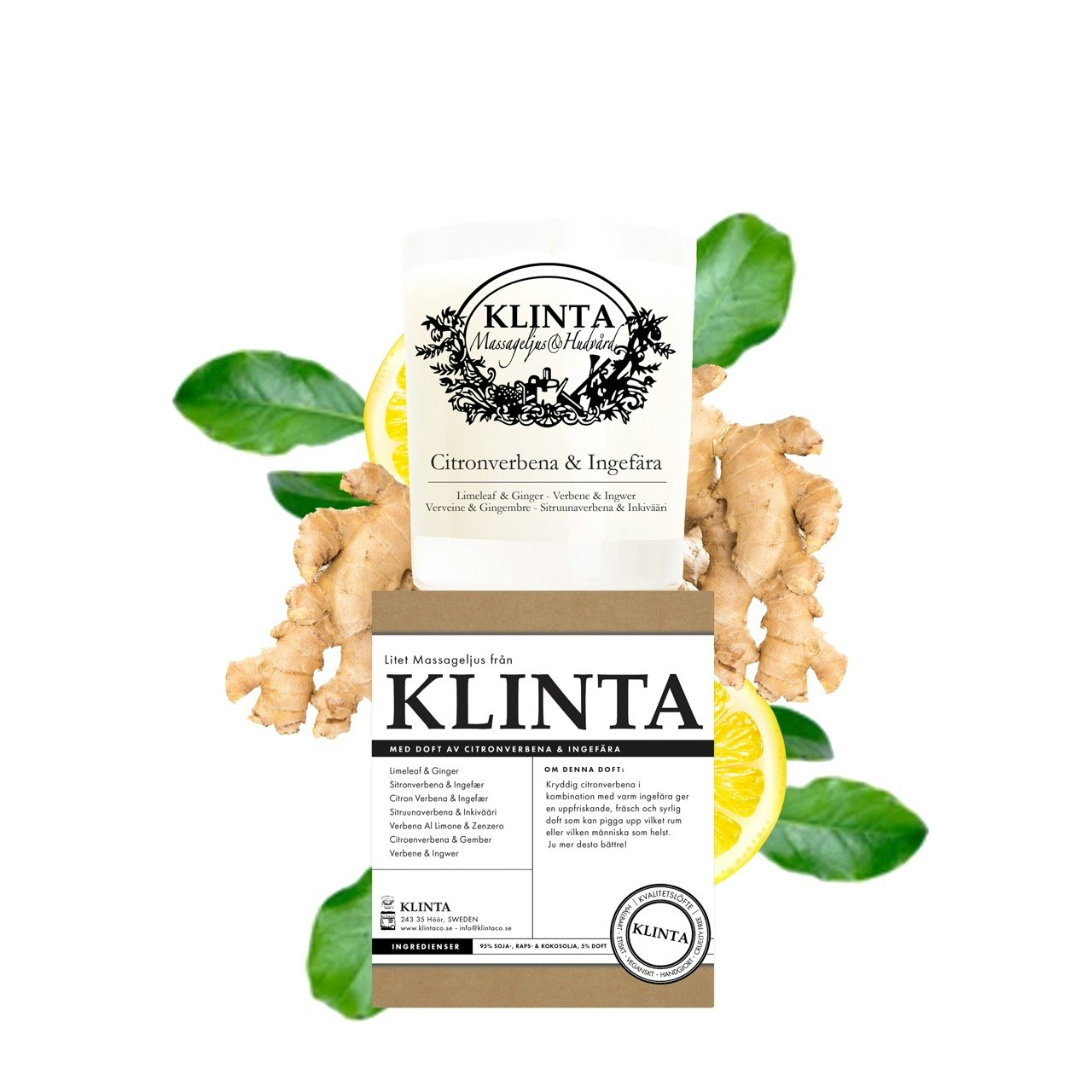 Doftljus Citronverbena & Ingefära