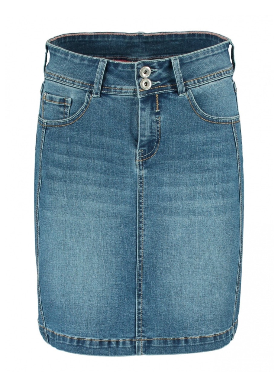 Jeanskjol, mellanblå