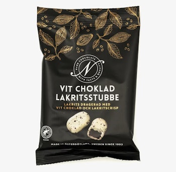 Vit choklad lakritsstubbe