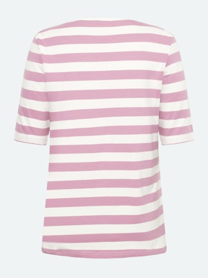 Randig topp, rosa/vit