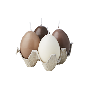 Ägg-ljus 4-pack