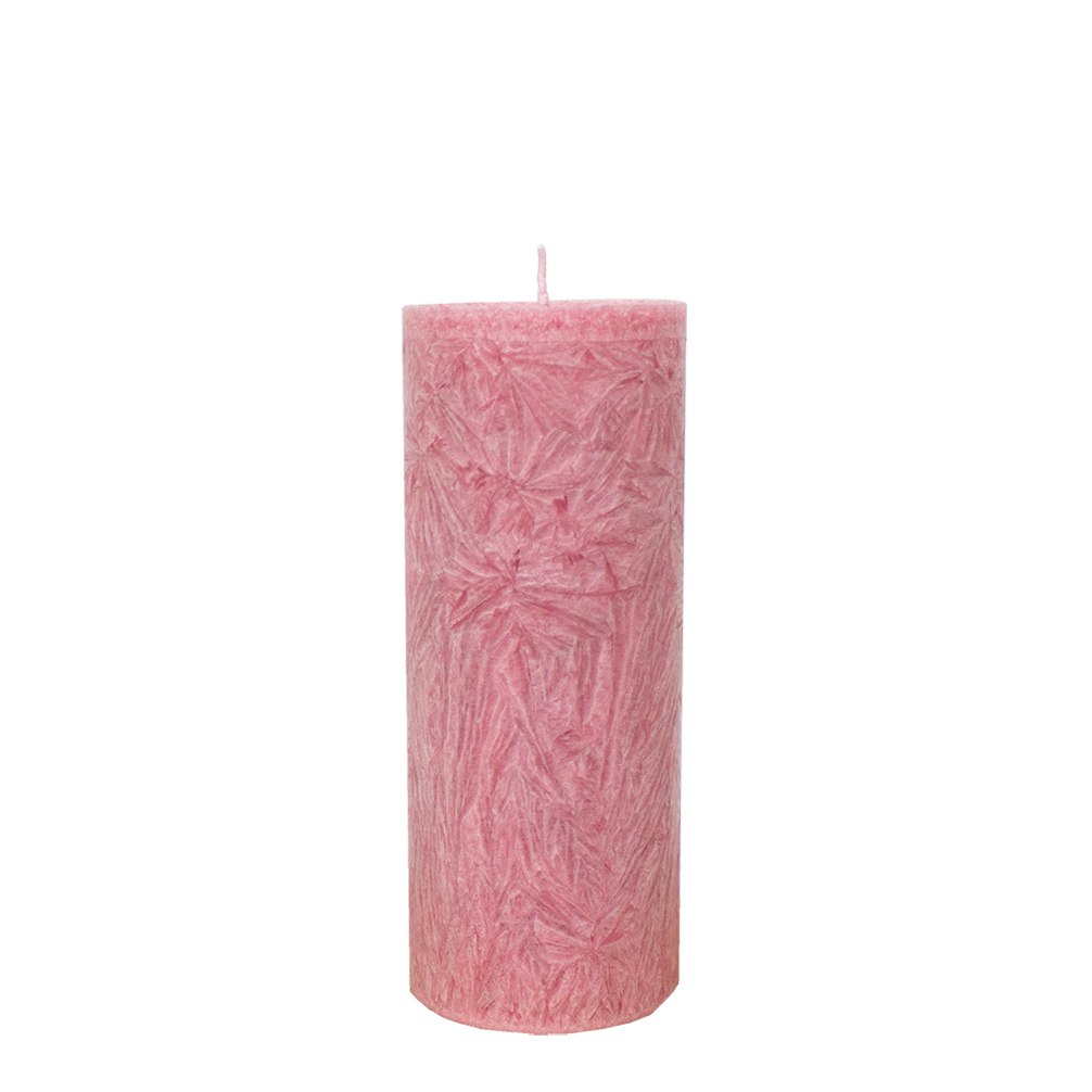Blockljus gammelrosa 6x15 cm