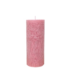 Blockljus gammelrosa 6x15 cm