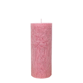 Blockljus gammelrosa 6x15 cm