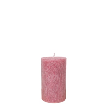 Blockljus gammelrosa 6x10 cm