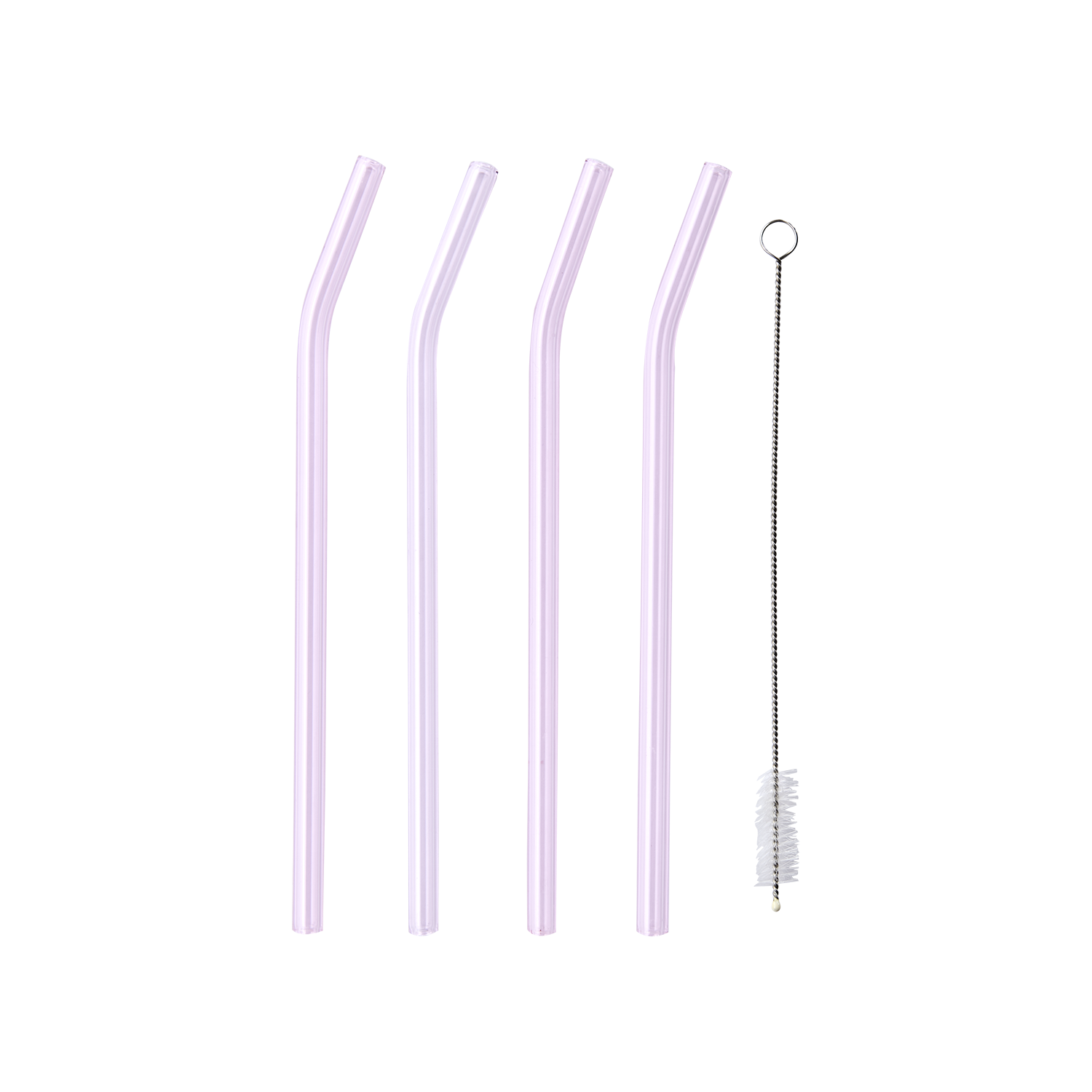 sugrör glassugrör diskborste rosa gul grön