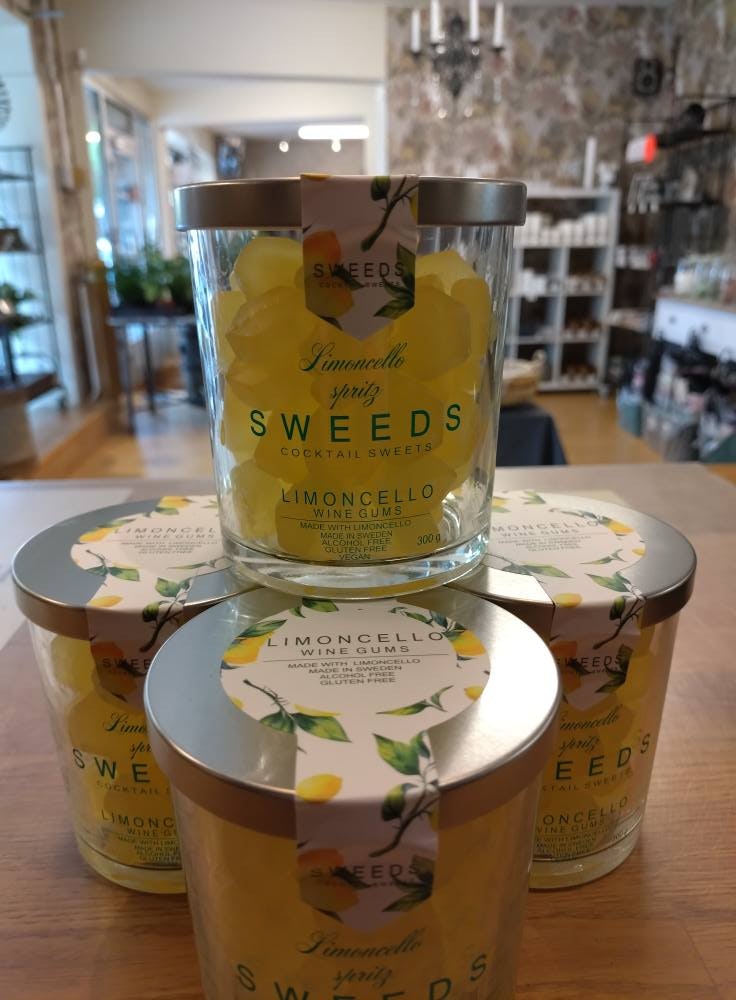 sweeds vingummi alkoholfria veganska limoncello