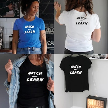 T-shirt, svart
