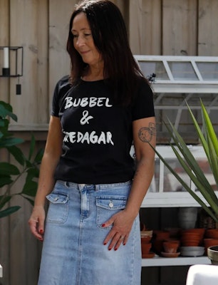 T-shirt, svart
