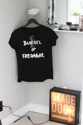 T-shirt, svart