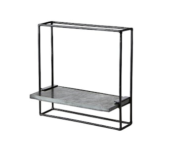 Vägghylla svart marmor