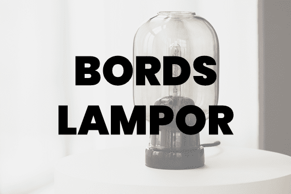 Bordslampor - Omformat