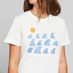 T-shirt Mysen Rays and Waves Off White