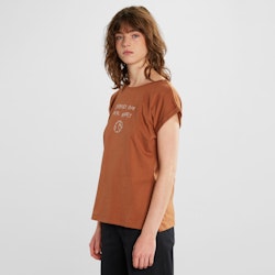 T-shirt Visby Local Planet Brown