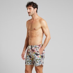 Swim Shorts Sandhamn Paradise Sketch Oat White