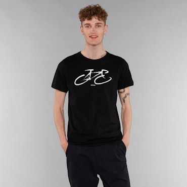 T-shirt Stockholm Marker Bike Black