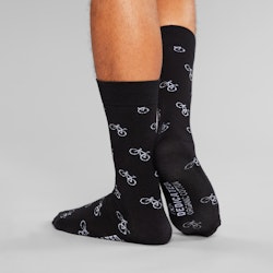 Socks Sigtuna Bike Pattern Black