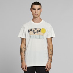 T-shirt Stockholm Sunset Palms White