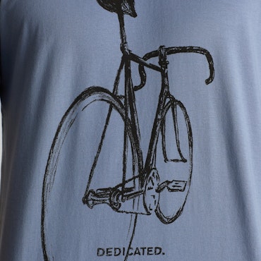 T-shirt Stockholm Pencil Bike Steel Blue