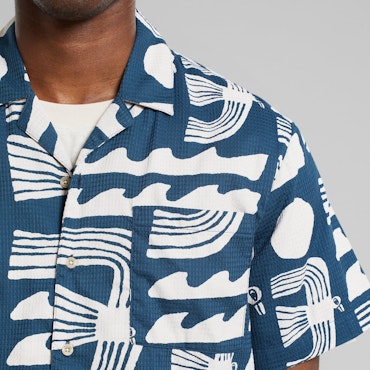 Shirt Marstrand Seagulls Majolica Blue