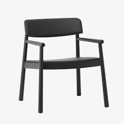 Timb Lounge Armchair - Black leather