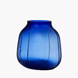 Step Vase H23 cm Blue