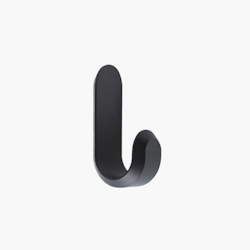 Curve Mini Hooks Matt Black (2 pcs)