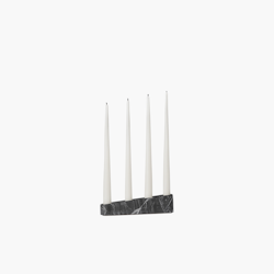 Ilta Ljusstake Marmor 25 cm - Svart