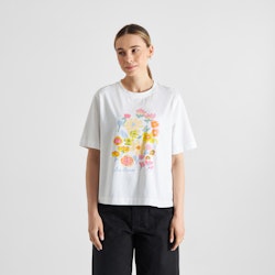 T-shirt Vadstena Les Fleurs White