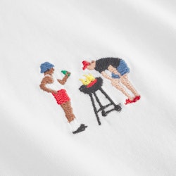 T-shirt Stockholm BBQ Emb White