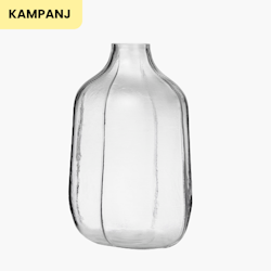 Step Vase H31 cm Clear