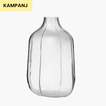 Step Vase H31 cm Clear