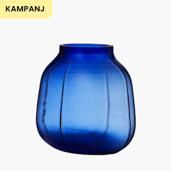 Step Vase H23 cm Blue