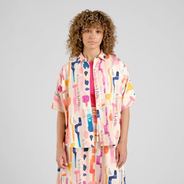 Shirt Alsvik Summer Abstract Multi Colors
