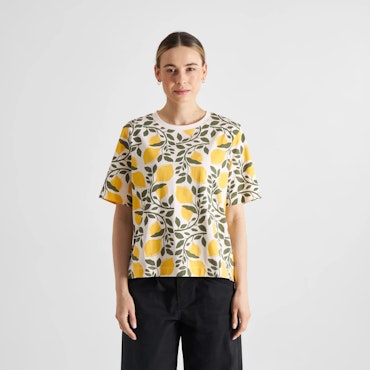 T-shirt Vadstena Lemon Branches White
