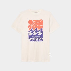 T-shirt Stockholm Happy Waves Off-White