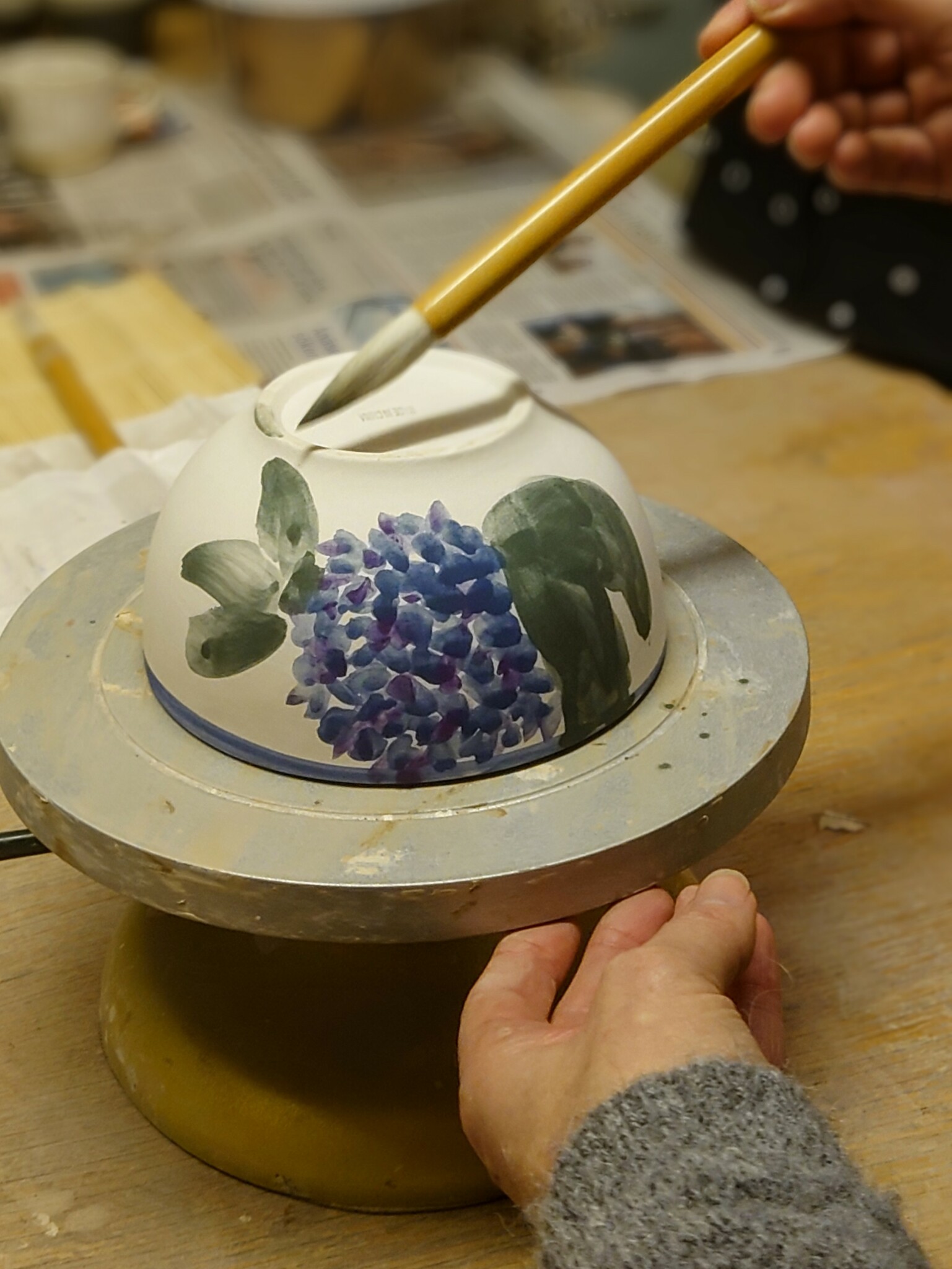 Jul-mys med Keramik-målning
