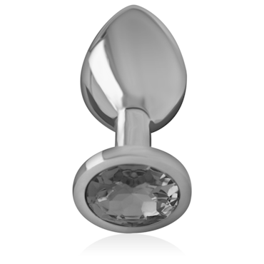 INTENSE Metal Anal Plug black crystal