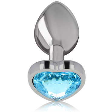 INTENSE Metal Anal Plug blue heart