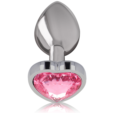INTENSE Metal Anal Plug pink heart