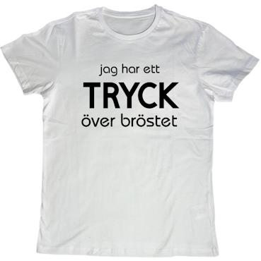 Över bröstet