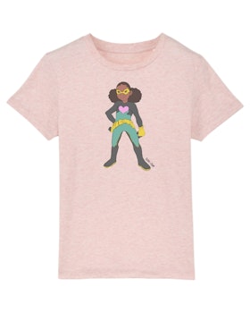 T-shirt med superhjälten Alma (Ljusrosa)