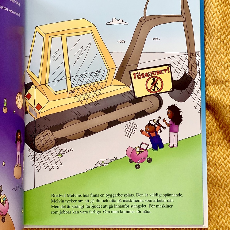 Bilderboken Melvin viktigast i världen, en inkluderande barnbok där mörkhyade barn är representerade. Rolig barnbok för barn från 3 år.