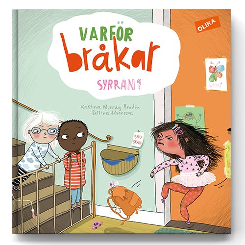 Bilderboken Varför bråkar syrran? från Olika förlag, en inkluderande barnbok som handlar om barns känslor.