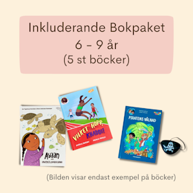 Inkluderande bokpaket till förskolan 6 - 9 år (5 st)