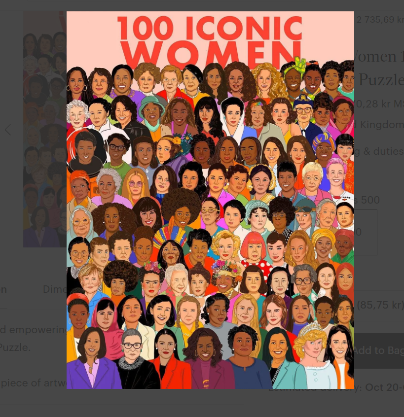 500 bitarspussel - 100 Iconic Women